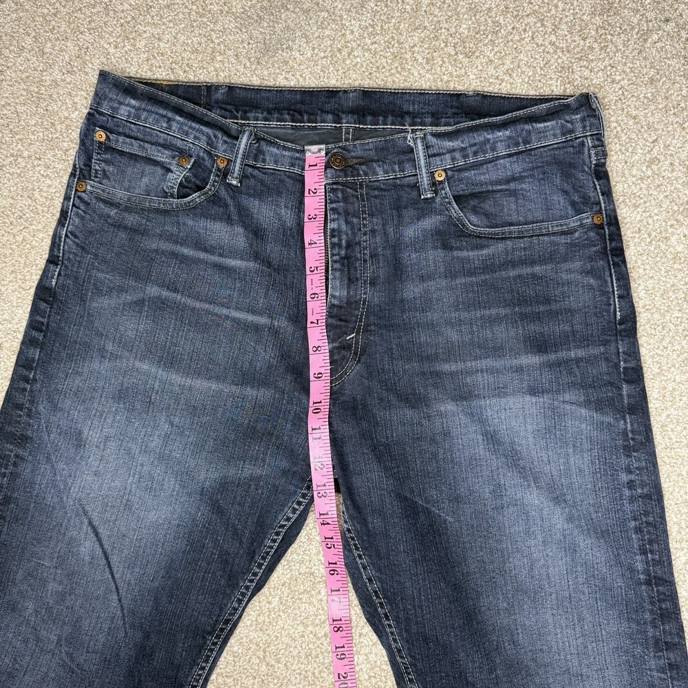 Levi's 505 Jeans Men's Size 38x30 Straight Leg Medium Wash Blue Denim - Picture 14 of 15